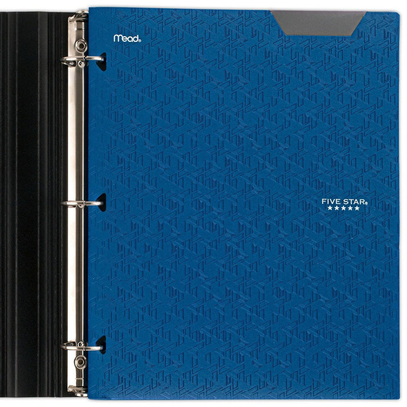 Five Star 2 Pocket Plastic Folder Blue