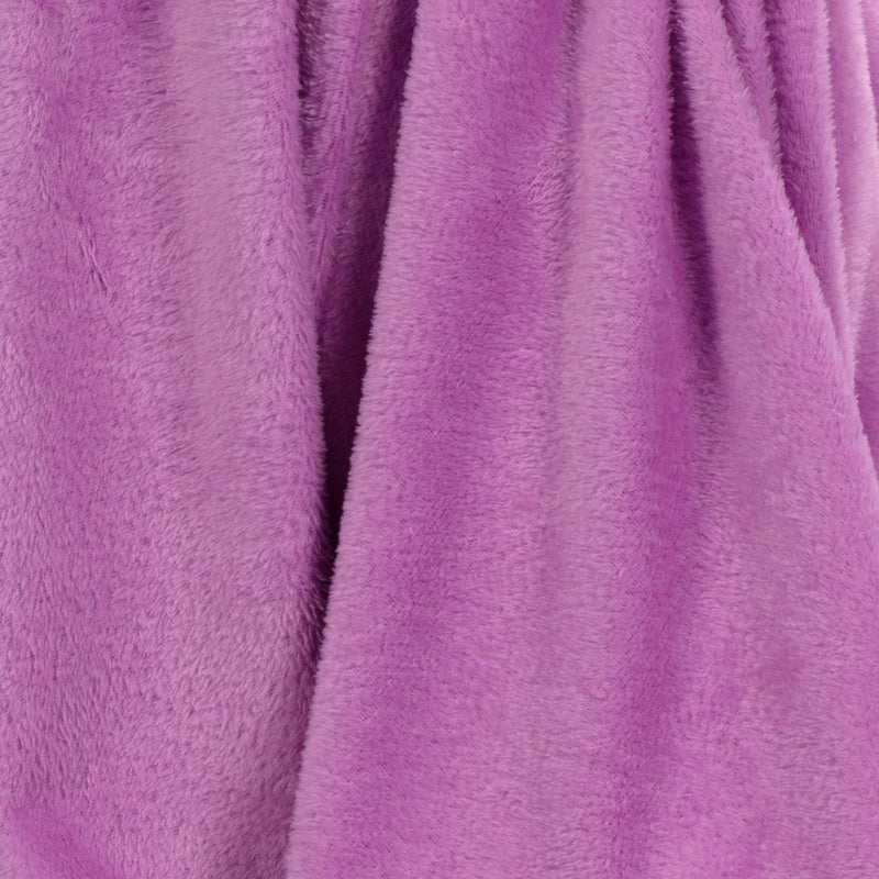 Solid Plush Throw Blanket Violet Lavender