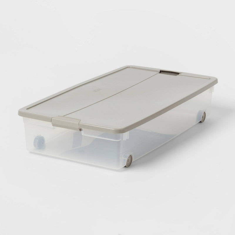 60qt Latching Underbed Gray - Brightroom™ (LOCAL PICKUP ONLY)