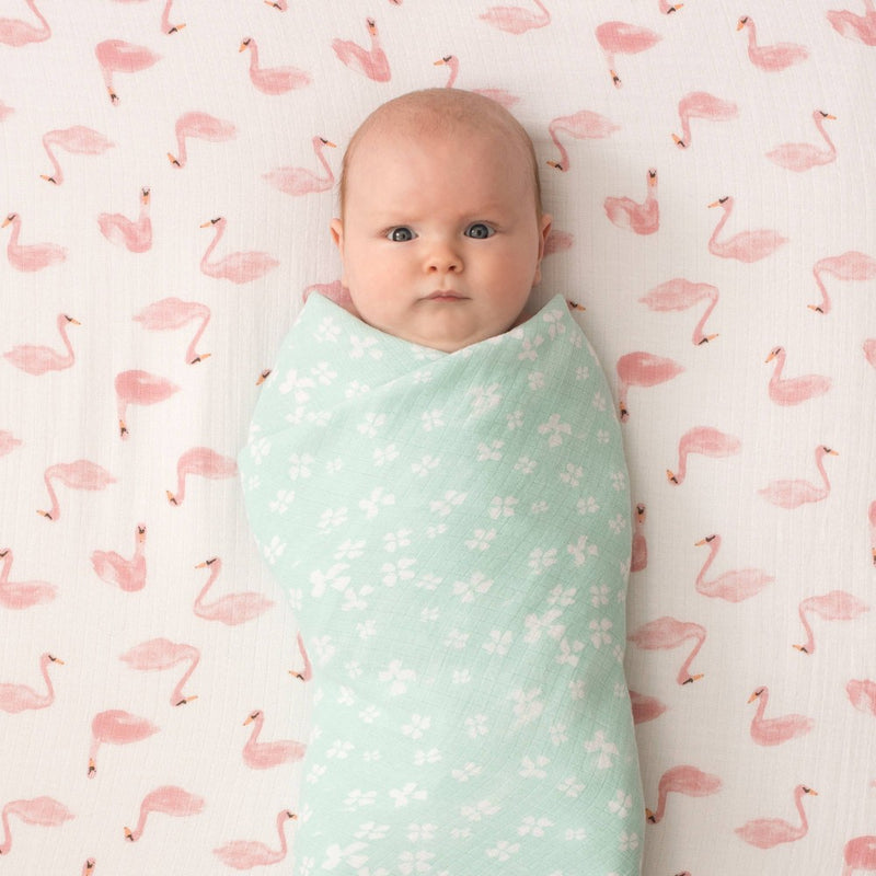 aden + anais Essentials Swaddle Blanket - Rose - 4pk