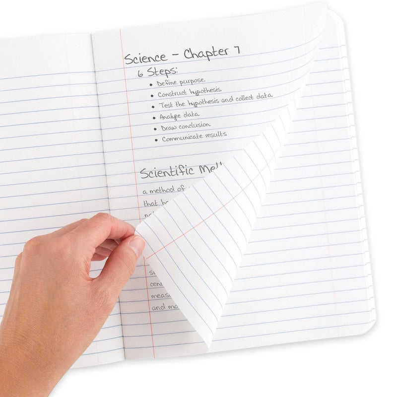 Five Star Wide Ruled Composition Notebook 100 Pages Pink