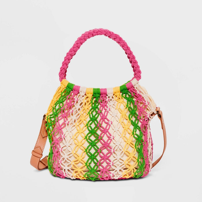 Striped Crochet Crossbody Bag - Universal Thread™