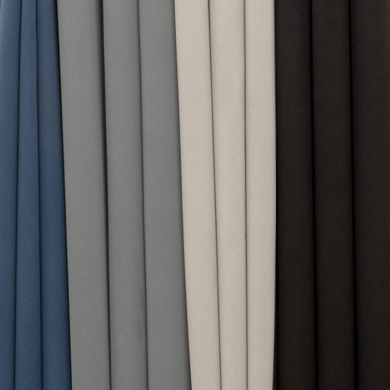 2pk 37"x63" Blackout Shadow Window Curtain Panels Gray - Eclipse