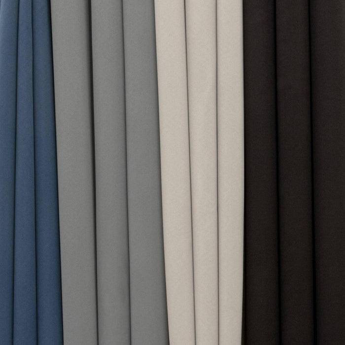 2pk 37"x63" Blackout Shadow Window Curtain Panels Gray - Eclipse