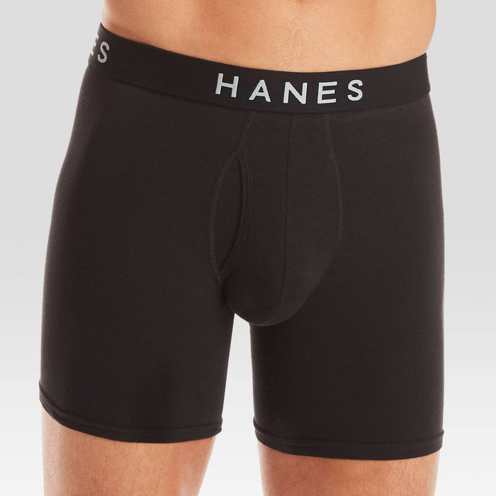 Hanes Premium Men's Boxer Briefs 5pk - Black/Gray M