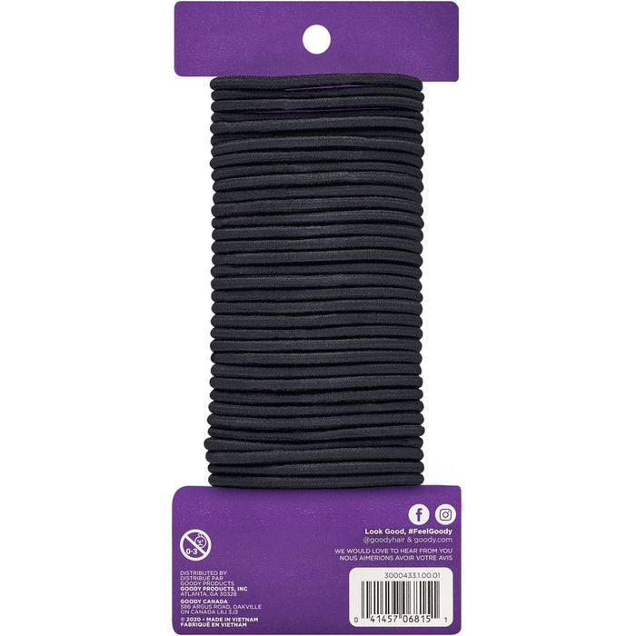 Goody Ouchless Elastics - Black - 37ct