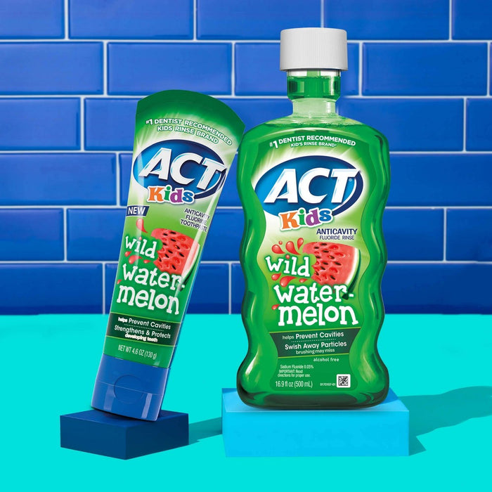 ACT Kids' Wild Watermelon Toothpaste - 4.6oz