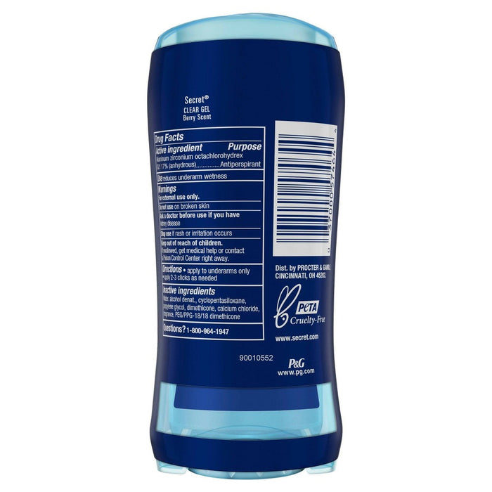 Secret Fresh Clear Gel Deodorant for Women - Summer Berry - 2.6oz/2pk