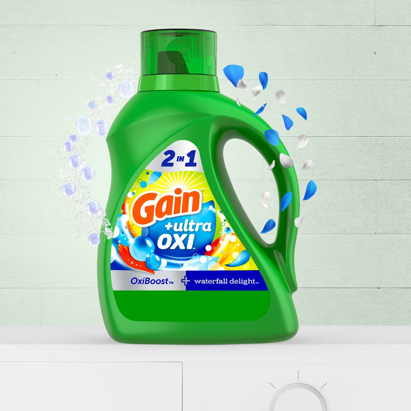 Gain Liquid Oxi Waterfall Laundry Detergent - 184 fl oz