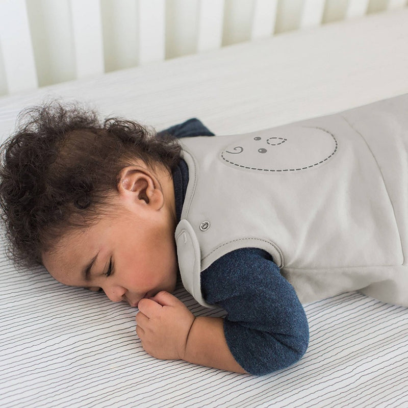 Nested Bean Zen Sack - Gently Weighted Wearable Blanket - Gray Mist - 6-15 Months