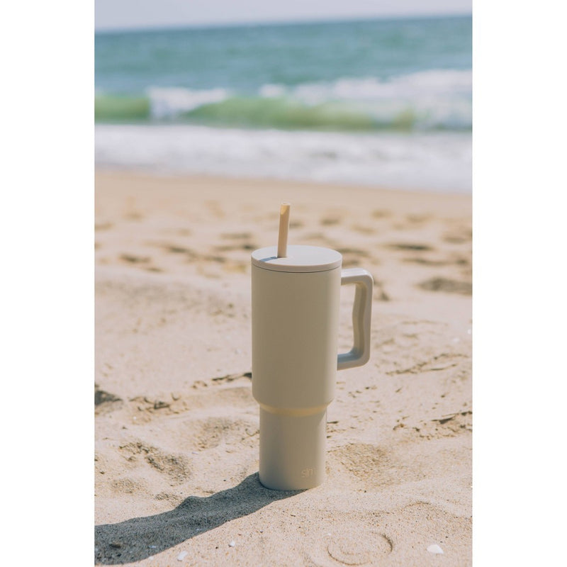 Simple Modern Trek 40oz Stainless Steel Lidded Tumbler - Almond Birch