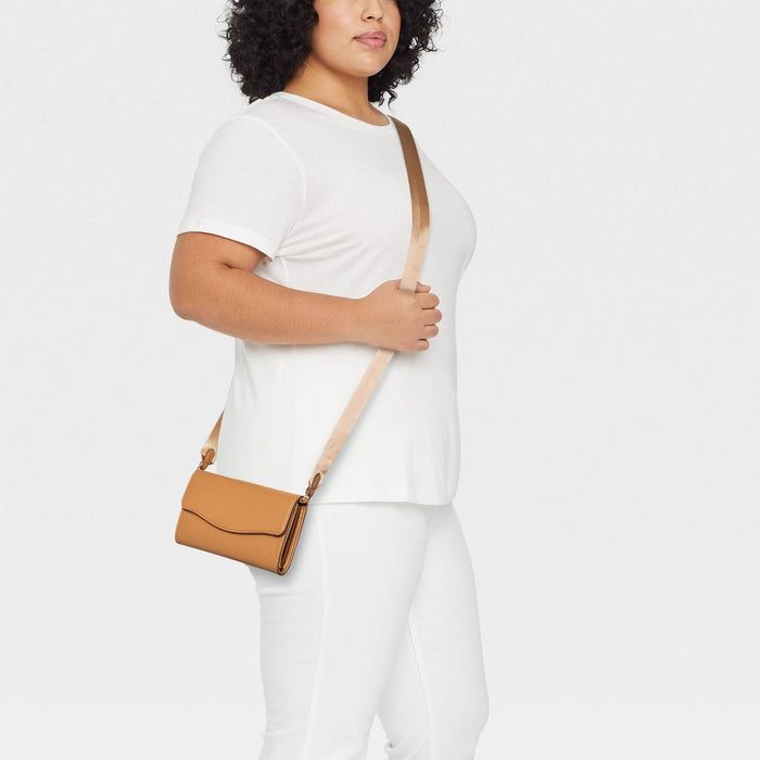 Flap Crossbody Bag - A New Day™ Brown