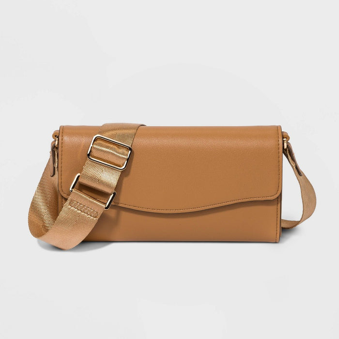 Flap Crossbody Bag - A New Day™ Brown