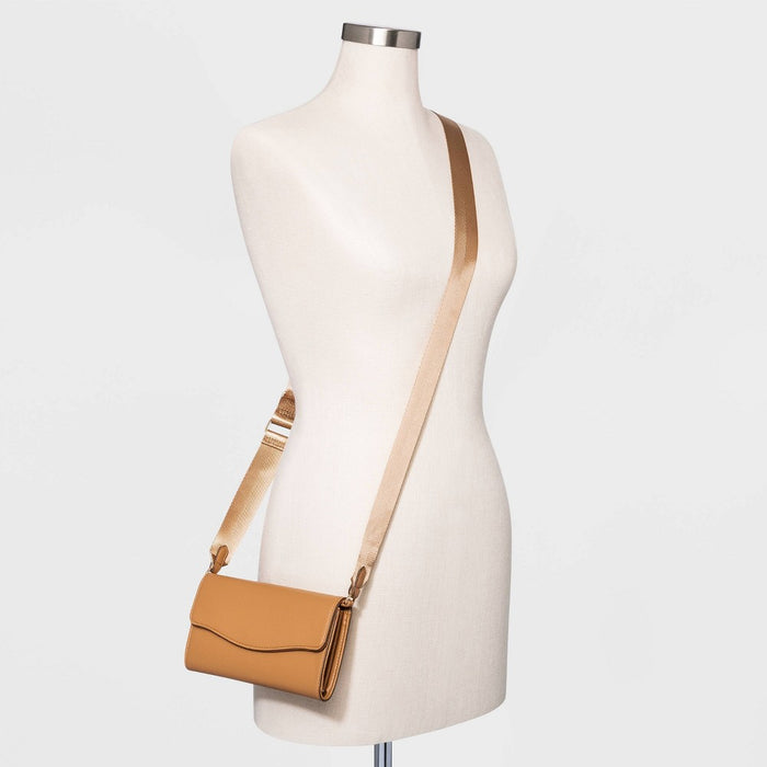 Flap Crossbody Bag - A New Day™ Brown