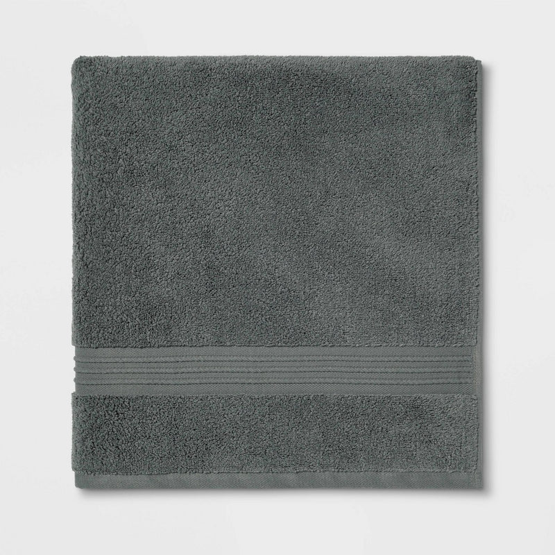 Spa Bath Sheet Dark Gray - Threshold Signature™