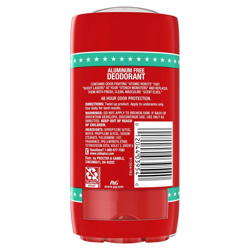 Old Spice High Endurance Aluminum Free Deodorant for Men with 48 Hour Protection, Pure Sport Scent - 3oz/2ct