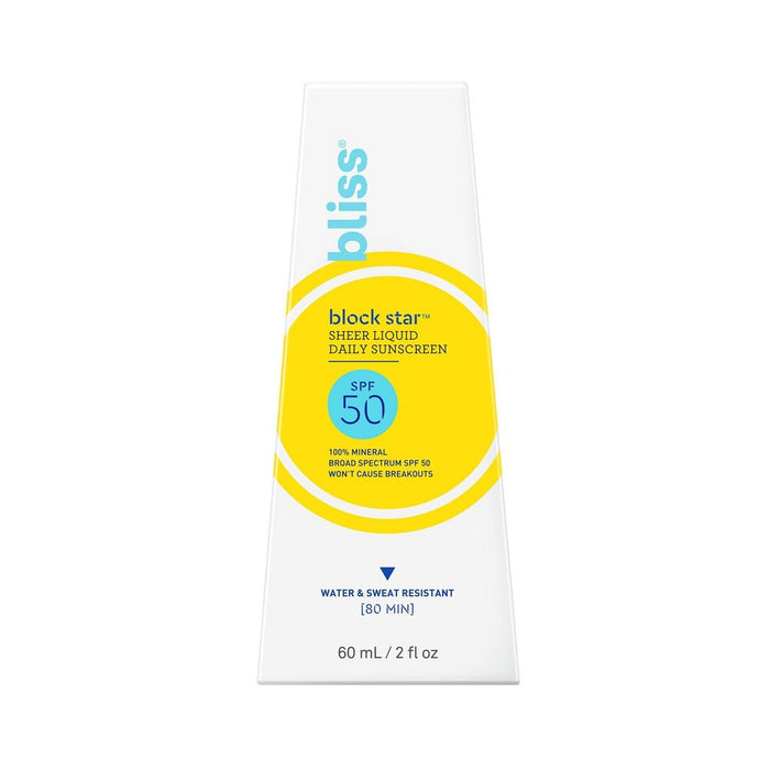 bliss Blockstar Sheer Liquid Daily Mineral Sunscreen - SPF 50 - 2 fl oz