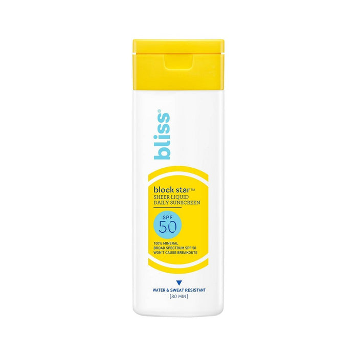 bliss Blockstar Sheer Liquid Daily Mineral Sunscreen - SPF 50 - 2 fl oz