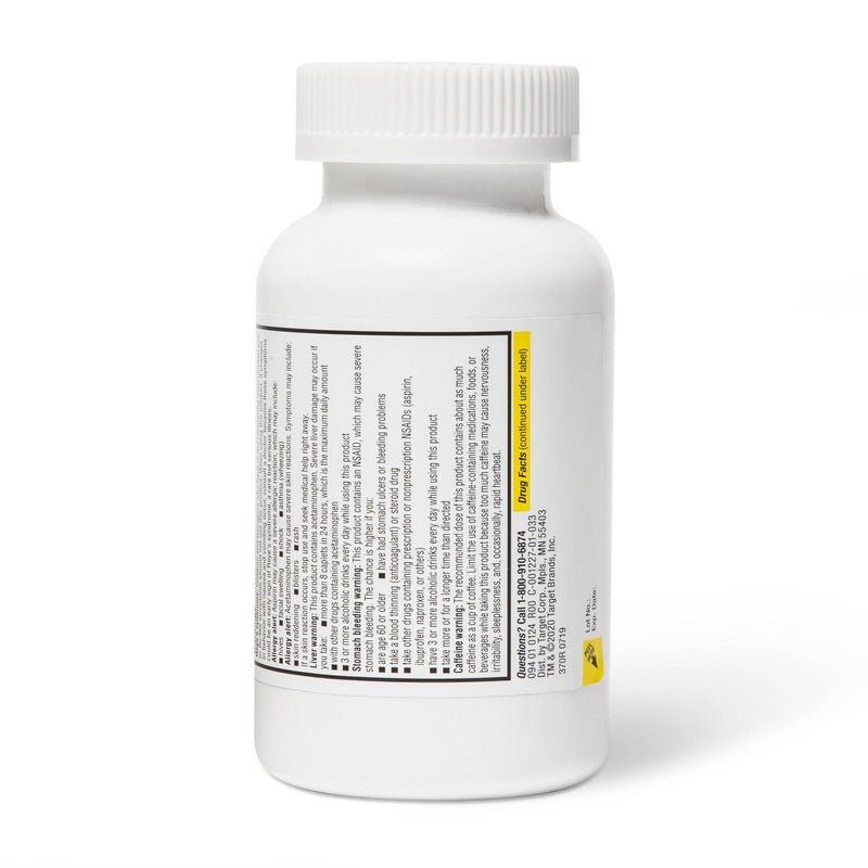 Acetaminophen & Aspirin (NSAID) Added-Strength Pain Reliever Caplets - 275ct - up & up™