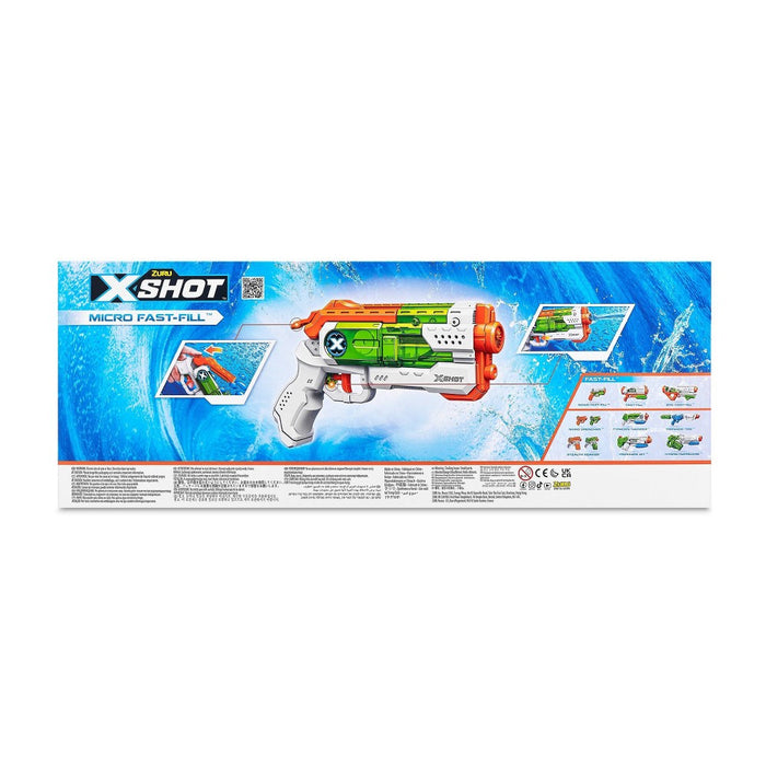 X-Shot Water Fast-Fill Micro Water Blaster Toy 2pk by ZURU - S
