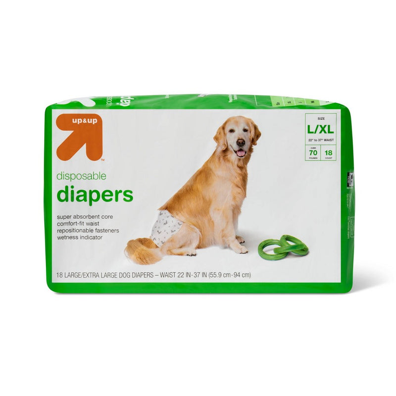 Dog Diapers - 18ct - L/XL - up & up™