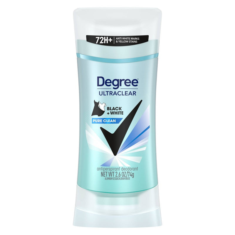 Degree Ultraclear Black + White Pure Clean 72-Hour Antiperspirant & Deodorant - 2.6oz