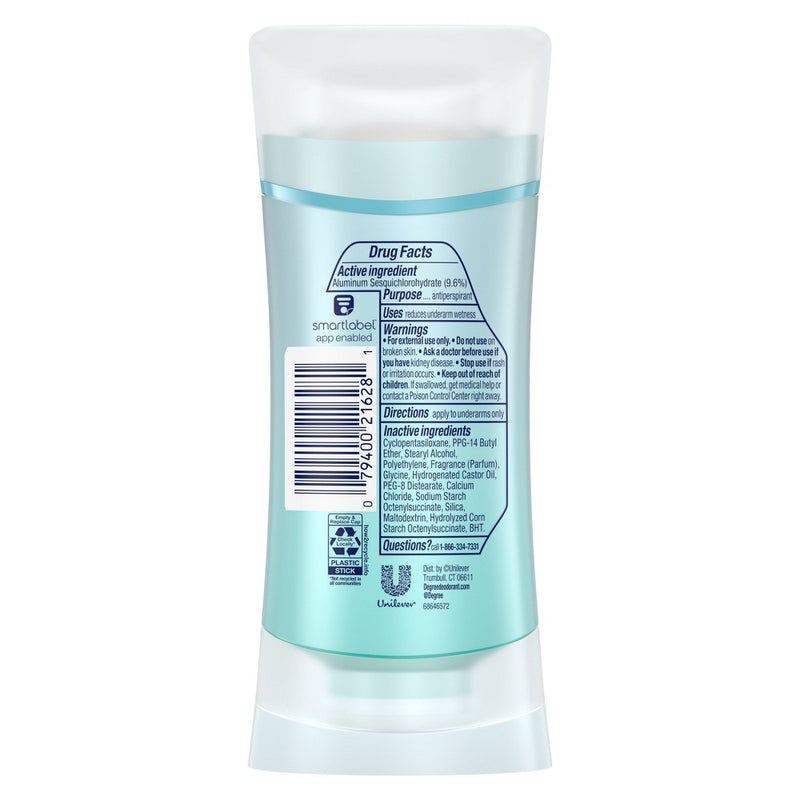 Degree Ultraclear Black + White Pure Clean 72-Hour Antiperspirant & Deodorant - 2.6oz