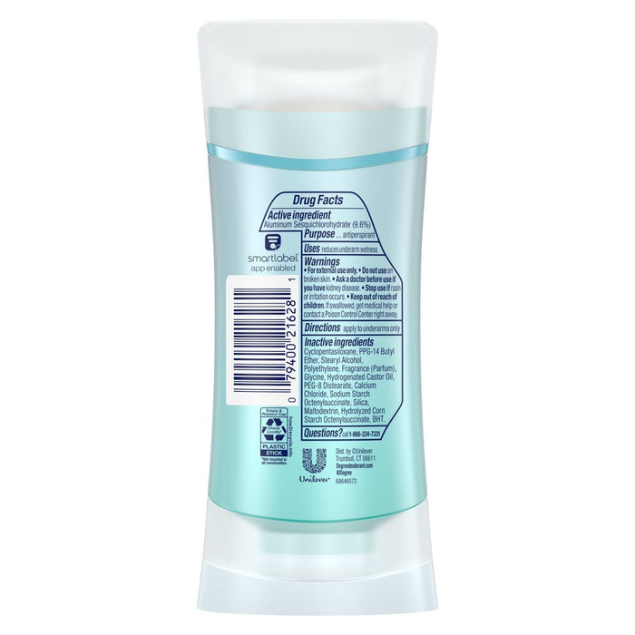 Degree Ultraclear Black + White Pure Clean 72-Hour Antiperspirant & Deodorant - 2.6oz