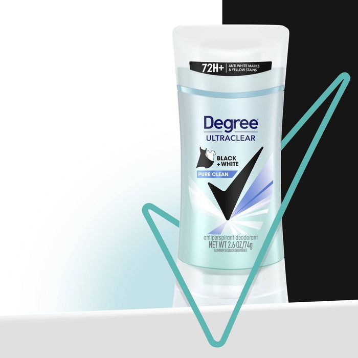 Degree Ultraclear Black + White Pure Clean 72-Hour Antiperspirant & Deodorant - 2.6oz