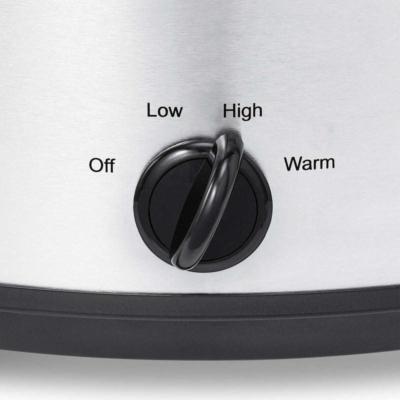 KitchenSmith by Bella 6qt Manual Slow Cooker - Stainless Steel