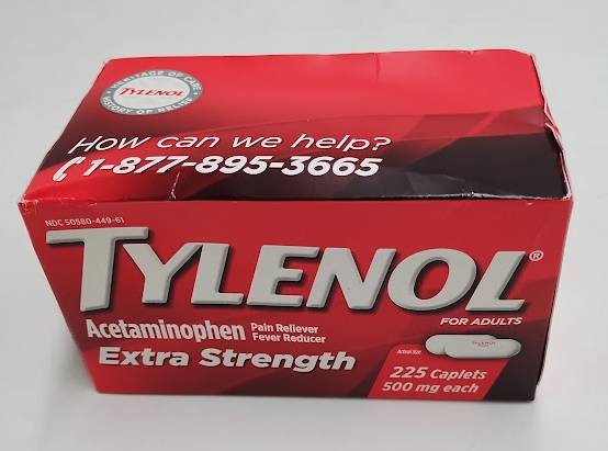 Tylenol Extra Strength Pain Reliever & Fever Reducer Caplets - Acetaminophen - 225ct45.EXP 10/28