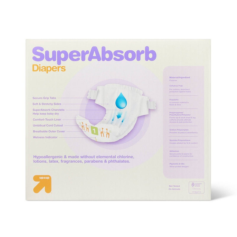 Disposable Diapers Giant Pack - Size 1 - 168ct - up & up™