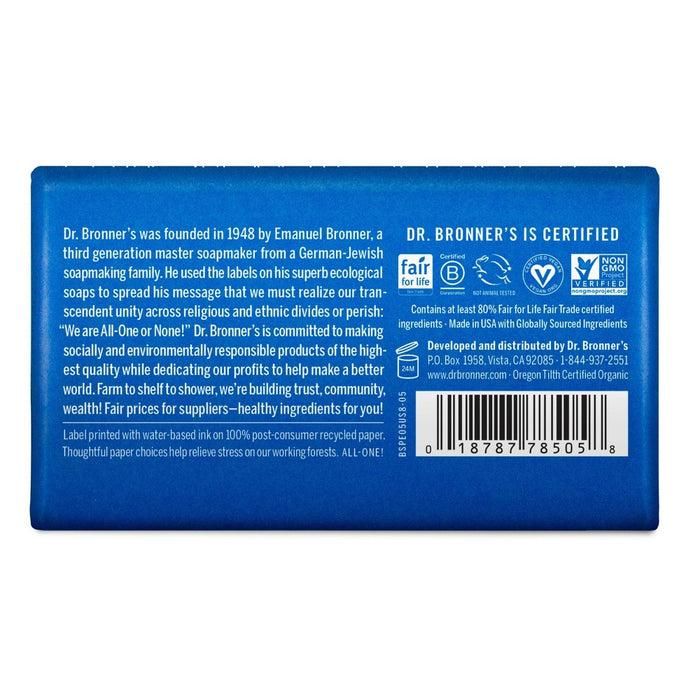 Dr. Bronner's All-One Hemp Peppermint Pure-Castile Bar Soap - 5oz