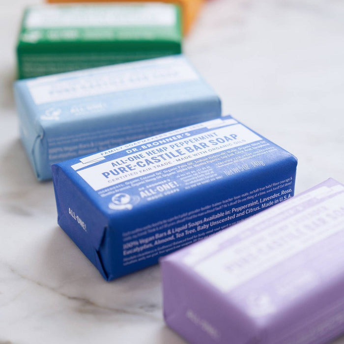 Dr. Bronner's All-One Hemp Peppermint Pure-Castile Bar Soap - 5oz