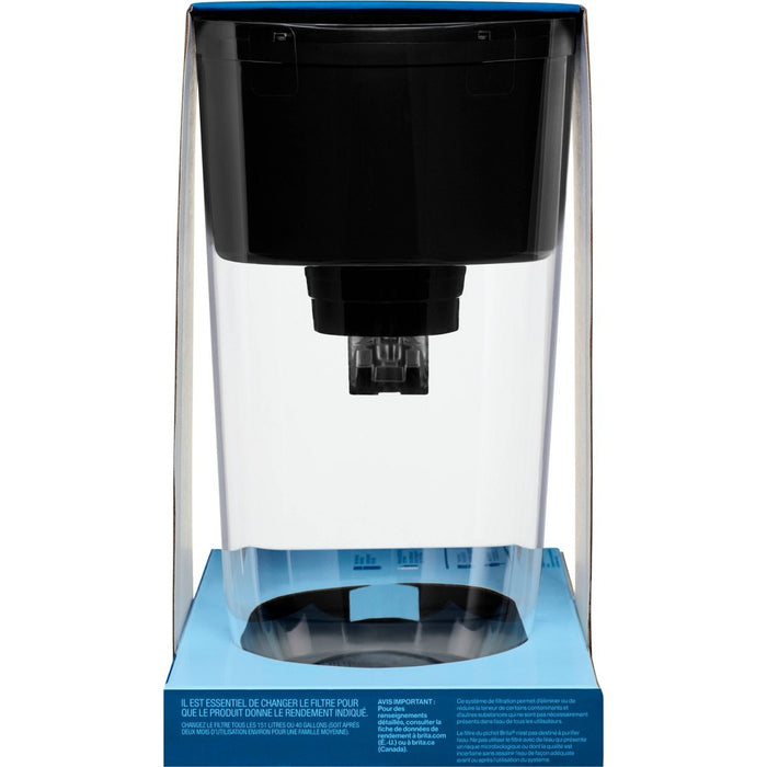 Brita Water Filter 10-Cup Tahoe Water Pitcher Dispenser with Standard Water Filter - Black