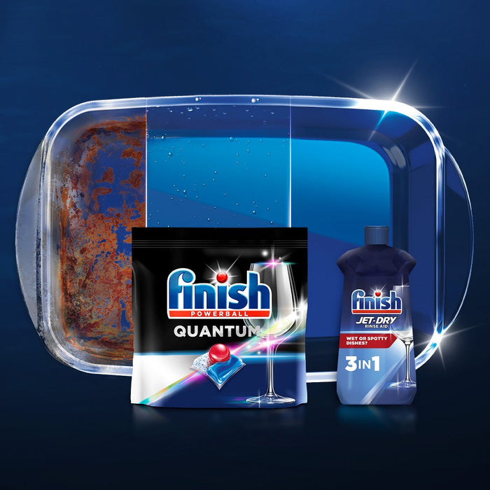 Finish Quantum Ultimate Clean & Shine Dishwasher Detergent Tablets - 22ct