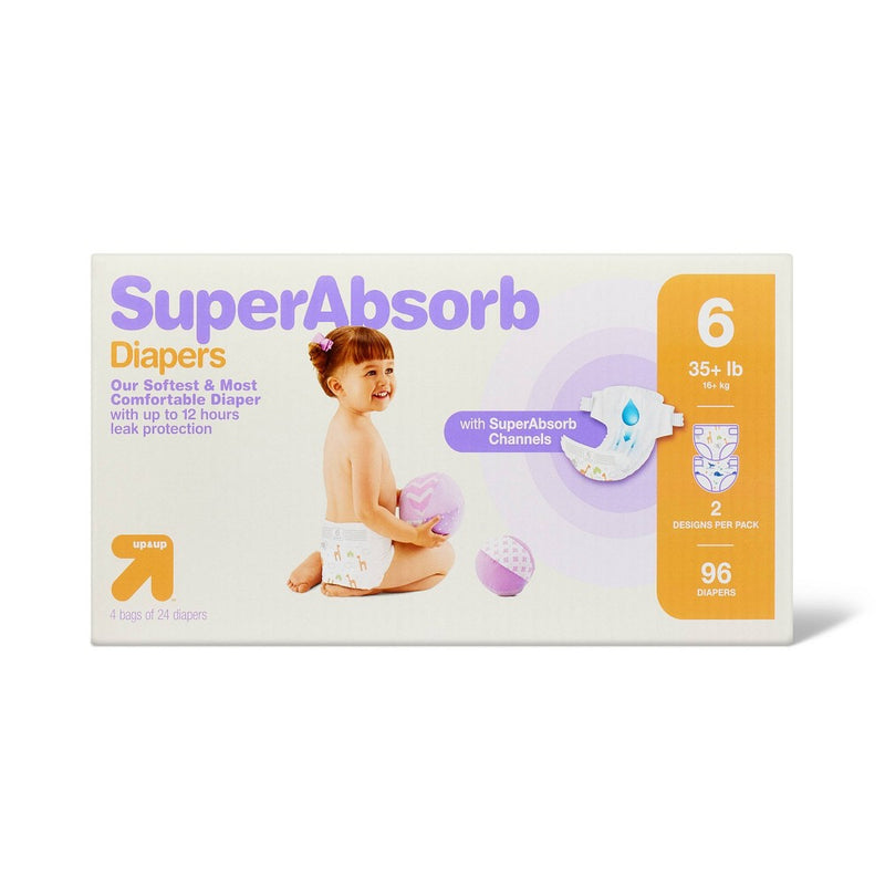 Disposable Diapers Giant Pack - Size 6 - 96ct - up & up™