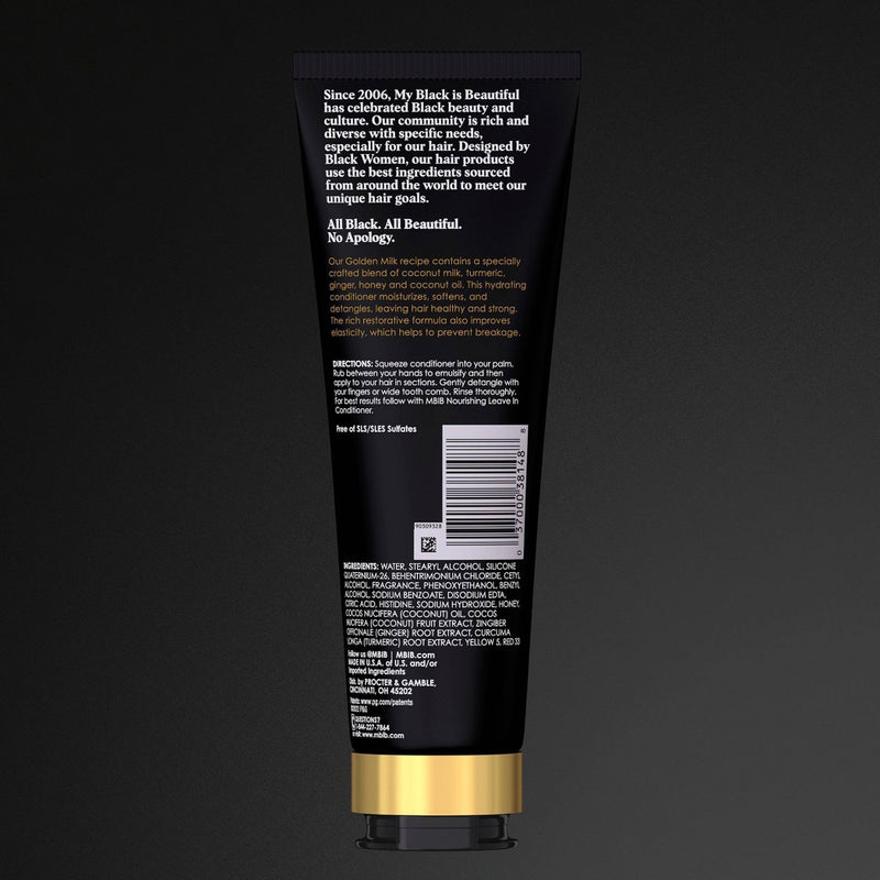 My Black is Beautiful Sulfate-Free Fortifying Conditioner with Golden Milk for Curly Hair - 8.4 fl oz