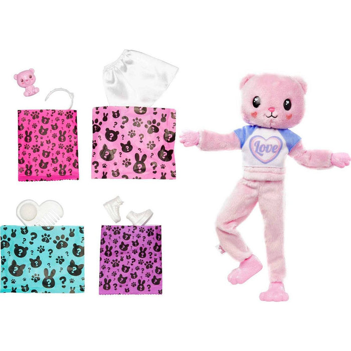 Barbie Cutie Reveal Cozy Cute Tees Series Teddy Bear Doll