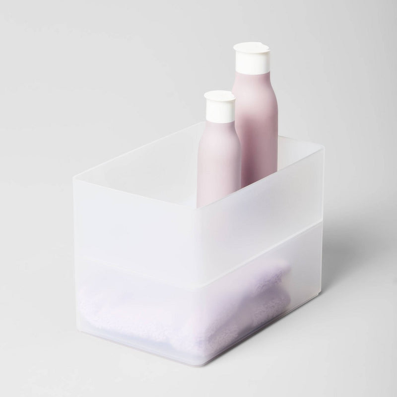 Large Plastic Bathroom Tray Clear - Brightroom™