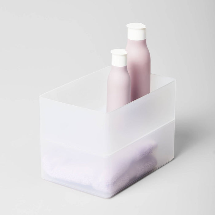 Large Plastic Bathroom Tray Clear - Brightroom™