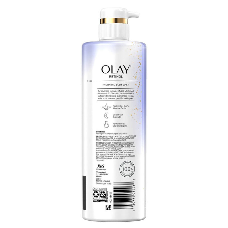 Olay Cleansing & Renewing Nighttime Body Wash with Vitamin B3 and Retinol - Scented - 20 fl oz