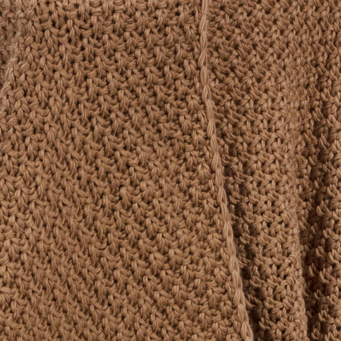 Oversized Recycled Knit Throw Blanket Brown - Threshold™