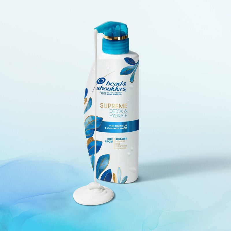 Head & Shoulders Supreme Sulfate Free Detox & Hydrate Shampoo - 11.8oz
