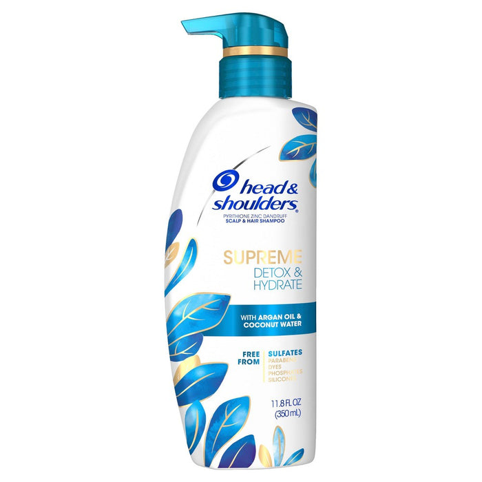 Head & Shoulders Supreme Sulfate Free Detox & Hydrate Shampoo - 11.8oz