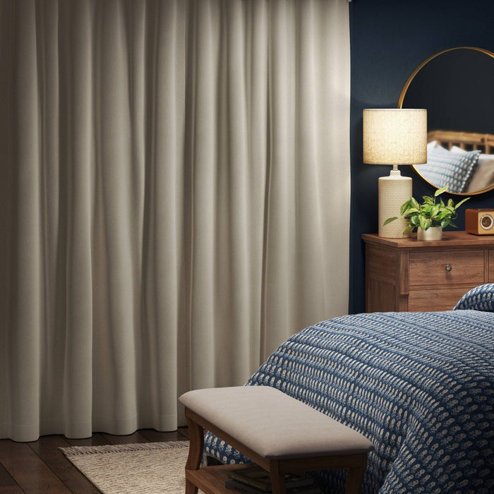 84"x50" Ashville Blackout Window Curtain Panel Cream - Threshold™