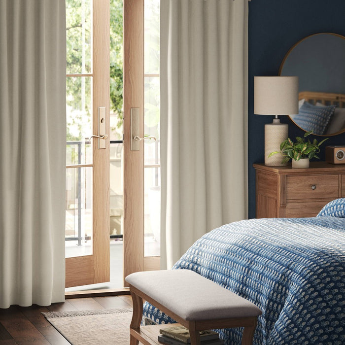 84"x50" Ashville Blackout Window Curtain Panel Cream - Threshold™
