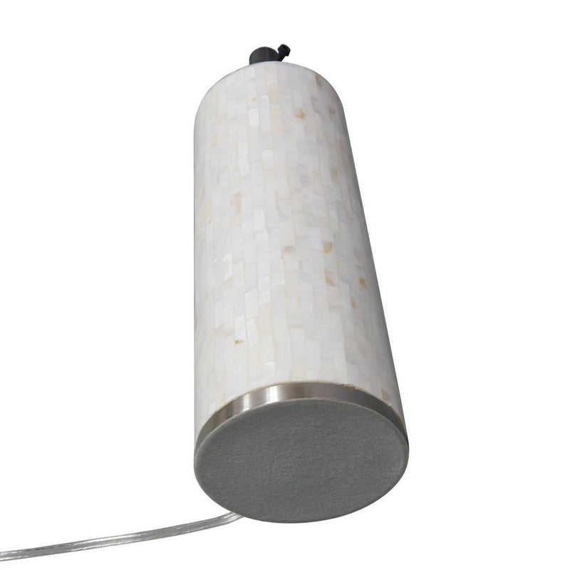 Capiz Subway Tile Large Lamp Base Shell Includes Energy Efficient Light Bulb - Threshold™