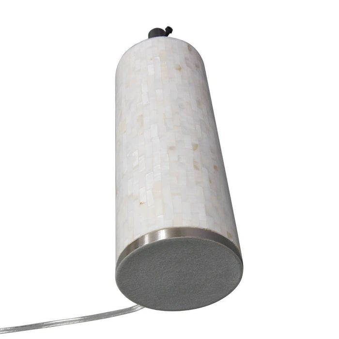 Capiz Subway Tile Large Lamp Base Shell Includes Energy Efficient Light Bulb - Threshold™