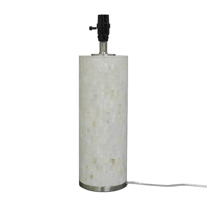 Capiz Subway Tile Large Lamp Base Shell Includes Energy Efficient Light Bulb - Threshold™